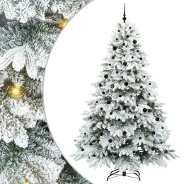 VidaXL Sztuczna choinka z 300 diodami LED Biały 240 cm PE i PVC