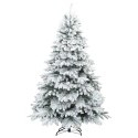 VidaXL Sztuczna choinka z 300 diodami LED Biały 240 cm PE i PVC