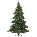 VidaXL Sztuczna choinka z zawiasami Zielony 240 cm PVC i stal