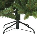 VidaXL Sztuczna choinka z zawiasami Zielony 240 cm PVC i stal