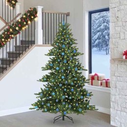 VidaXL Sztuczna choinka z zawiasami Zielony 240 cm PVC i stal