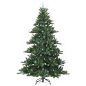 VidaXL Sztuczna choinka z zawiasami Zielony 240 cm PVC i stal