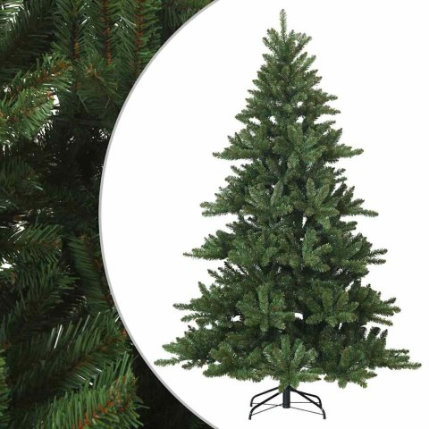 VidaXL Sztuczna choinka z zawiasami zielony 240 cm PVC, stal