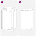VidaXL Stojak na rośliny 2 pcs srebrny 40 x 40 x 80 cm Stal
