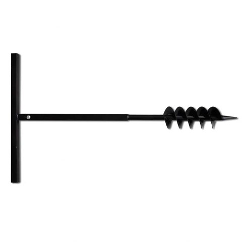 VidaXL Świder glebowy z uchwytem, 100 mm, z rurą przedłużającą, 13 m, stal
