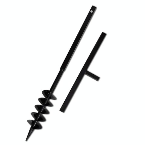 VidaXL Świder glebowy z uchwytem, 100 mm, z rurą przedłużającą, 13 m, stal