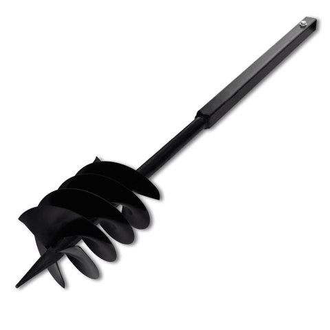VidaXL Świder glebowy z uchwytem, 180 mm, z rurą przedłużającą, 5 m, stal