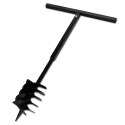 VidaXL Świder glebowy z uchwytem, 180 mm, z rurą przedłużającą, 5 m, stal