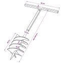 VidaXL Świder glebowy z uchwytem, 200 mm, przedłużany, 5 m, stal
