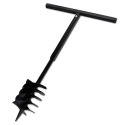 VidaXL Świder glebowy z uchwytem i rurą przedłużającą 9 m 180 mm, stal
