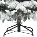 VidaXL Sztuczna choinka z 300 diodami LED Biały 210 cm PE i PVC