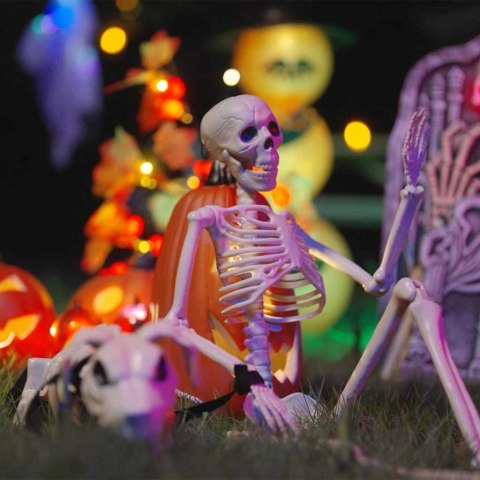 VidaXL Dekoracja Halloween Szkielet 2 szt. Biały 155 x 38.5 cm
