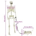 VidaXL Dekoracja Halloween Szkielet 2 szt. Biały 155 x 38.5 cm