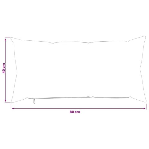 VidaXL Poszewka na poduszkę 2 szt. HEERLEN Biały 40 x 80 cm tkanina