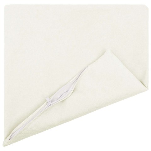 VidaXL Poszewka na poduszkę 2 szt. HEERLEN Biały 50 x 50 cm tkanina