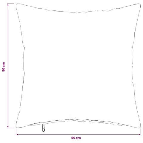 VidaXL Poszewka na poduszkę 2 szt. HEERLEN Biały 50 x 50 cm tkanina
