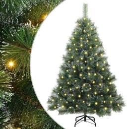 VidaXL Sztuczna choinka z 150 diodami LED Zielony 120 cm PE i PVC