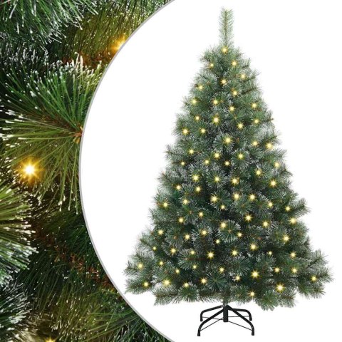 VidaXL Sztuczna choinka z 150 diodami LED Zielony 120 cm PE i PVC