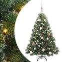 VidaXL Sztuczna choinka z 150 diodami LED Zielony 120 cm PE i PVC