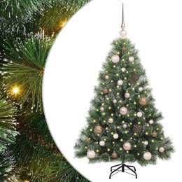 VidaXL Sztuczna choinka z 150 diodami LED Zielony 120 cm PE i PVC