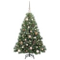 VidaXL Sztuczna choinka z 150 diodami LED Zielony 120 cm PE i PVC