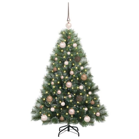 VidaXL Sztuczna choinka z 150 diodami LED Zielony 120 cm PE i PVC