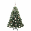 VidaXL Sztuczna choinka z 150 diodami LED Zielony 120 cm PE i PVC