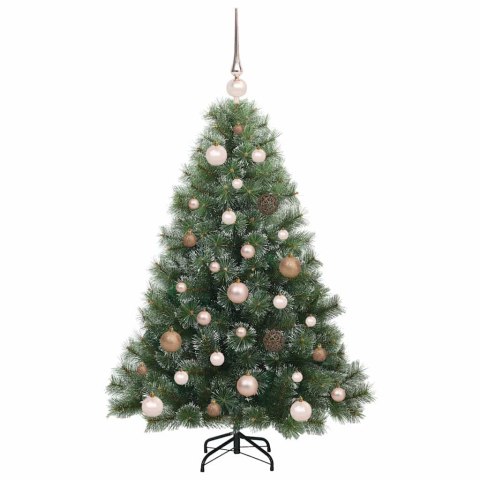 VidaXL Sztuczna choinka z 150 diodami LED Zielony 120 cm PE i PVC