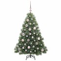 VidaXL Sztuczna choinka z 150 diodami LED Zielony 120 cm PE i PVC