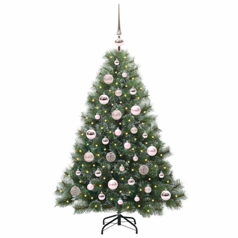 VidaXL Sztuczna choinka z 150 diodami LED Zielony 120 cm PE i PVC