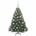 VidaXL Sztuczna choinka z 150 diodami LED Zielony 120 cm PE i PVC
