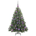 VidaXL Sztuczna choinka z 150 diodami LED Zielony 120 cm PE i PVC