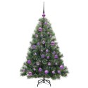 VidaXL Sztuczna choinka z 150 diodami LED Zielony 120 cm PE i PVC
