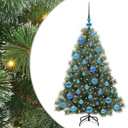 VidaXL Sztuczna choinka z 150 diodami LED Zielony 120 cm PE i PVC