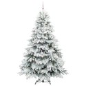VidaXL Sztuczna choinka z 300 diodami LED Biały 240 cm PE i PVC