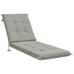 VidaXL Poduszka na leżak GEMERT 100% poliester Szary 190 x 50 x 9 cm