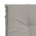 VidaXL Poduszka na leżak GEMERT 100% poliester Szary 190 x 50 x 9 cm