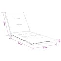 VidaXL Poduszka na leżak GEMERT 100% poliester Szary 190 x 50 x 9 cm