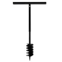 VidaXL Świder glebowy z uchwytem, 120 mm, przedłużany, 9 m, stal