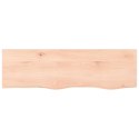 VidaXL Blat do łazienki, 100x30x(2-4) cm, surowe, lite drewno