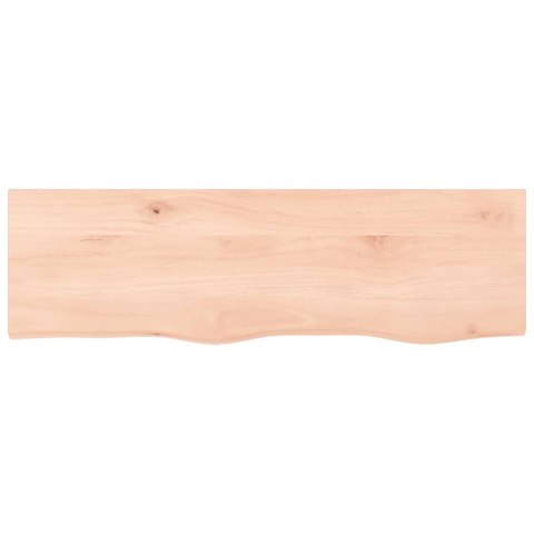 VidaXL Blat do łazienki, 100x30x(2-4) cm, surowe, lite drewno