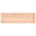 VidaXL Blat do łazienki, 100x30x(2-4) cm, surowe, lite drewno