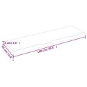 VidaXL Blat do łazienki, 100x30x(2-4) cm, surowe, lite drewno