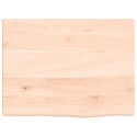 VidaXL Blat do łazienki, 40x30x2 cm, surowe, lite drewno