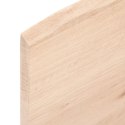 VidaXL Blat do łazienki, 40x30x2 cm, surowe, lite drewno