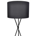 LAMPA PODŁOGOWA NA TRÓJNOGU, CZARNA, 139 CM