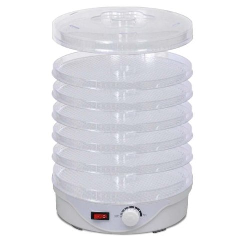 VidaXL Suszarka do żywności, okrągła, z 6 tacami, 250 W