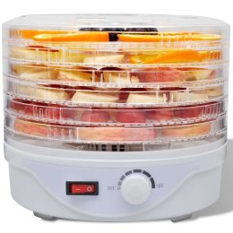 VidaXL Suszarka do żywności, okrągła, z 6 tacami, 250 W