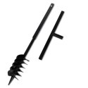 VidaXL Świder glebowy z uchwytem, 120 mm, z rurą przedłużającą, 13 m, stal