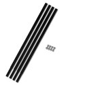 VidaXL Świder glebowy z uchwytem, 120 mm, z rurą przedłużającą, 13 m, stal